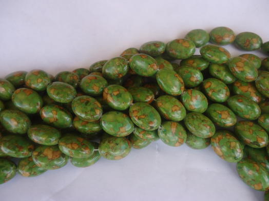 (image for) Green Mosaic beads #1127